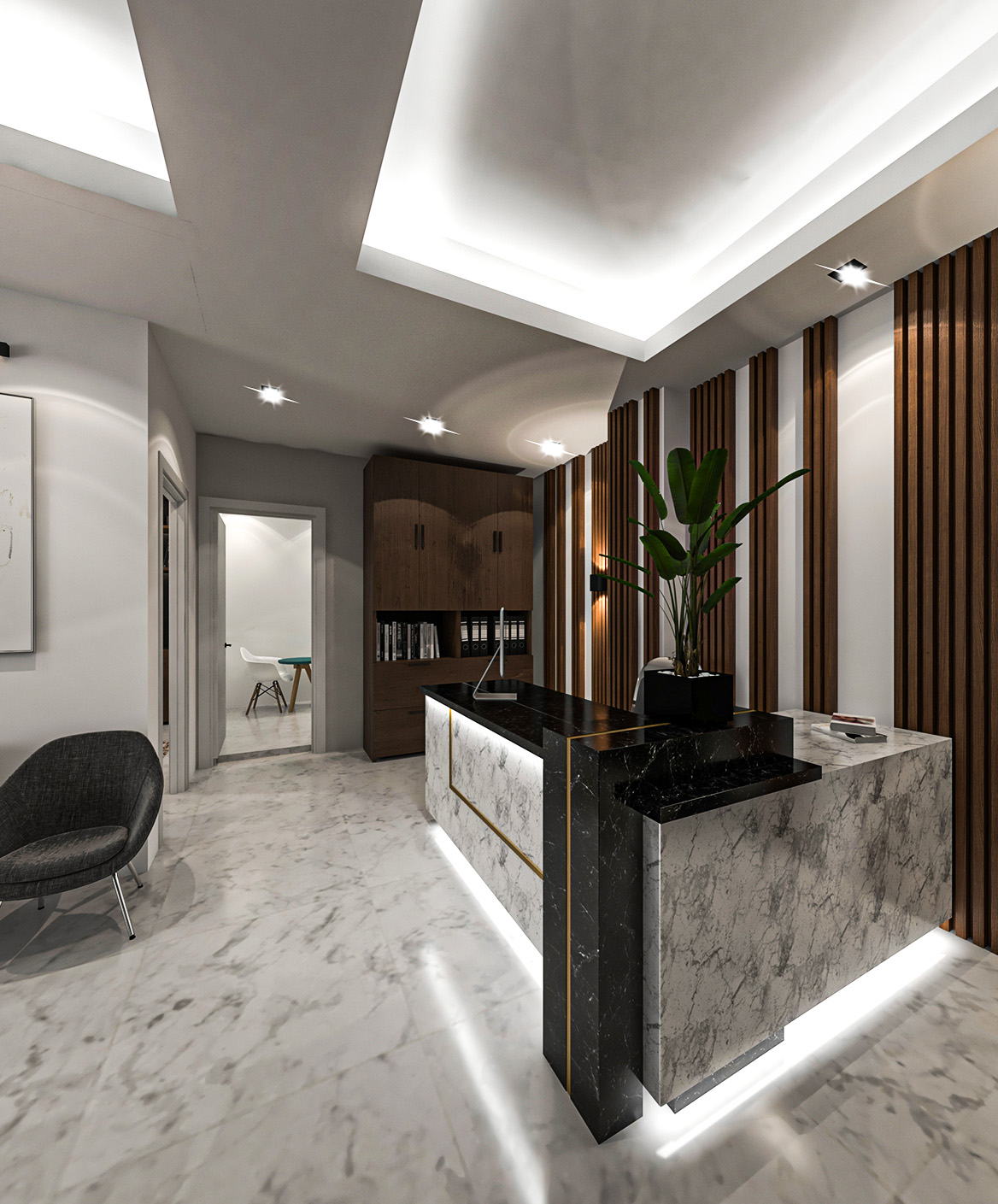 Mr. Shahsavari’s Legal Office Interior