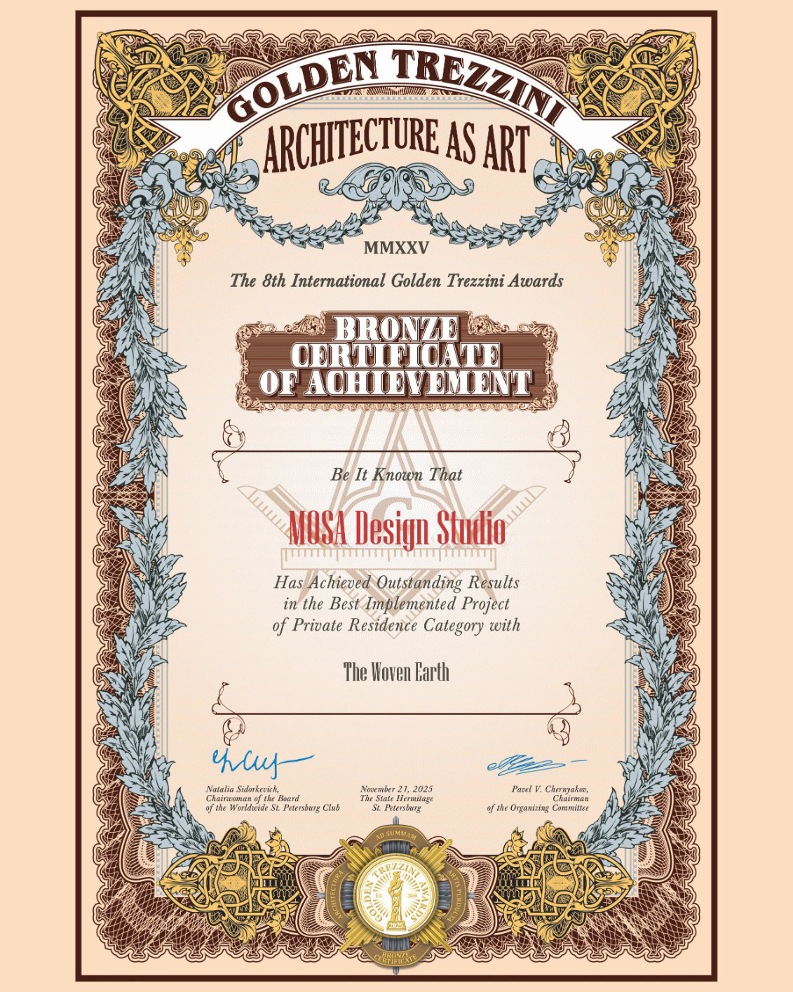 Golden Trezzini Bronze The Woven Earth